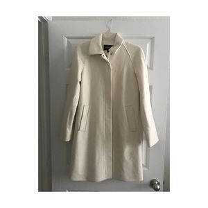 Express White/Cream Wool Coat- Size 7/8